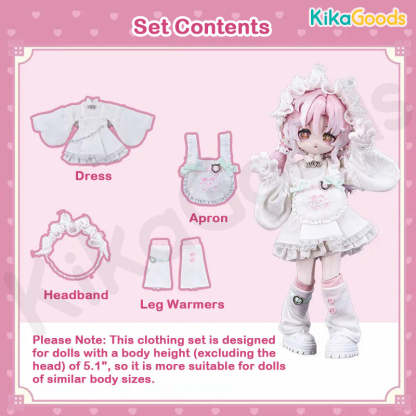 National Style Series Jade Cream Pudding 1/12 BJD Clothing Set