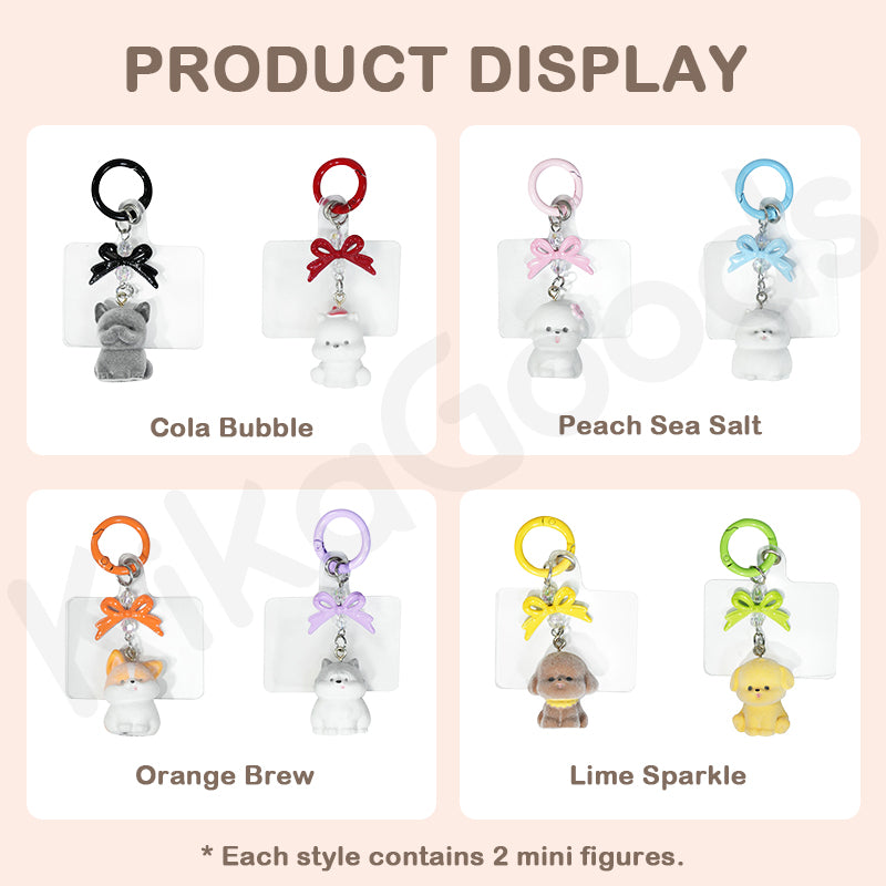 Flocked Milk Candy Dog Charm【Shipped in Jun./Jul. 2026】