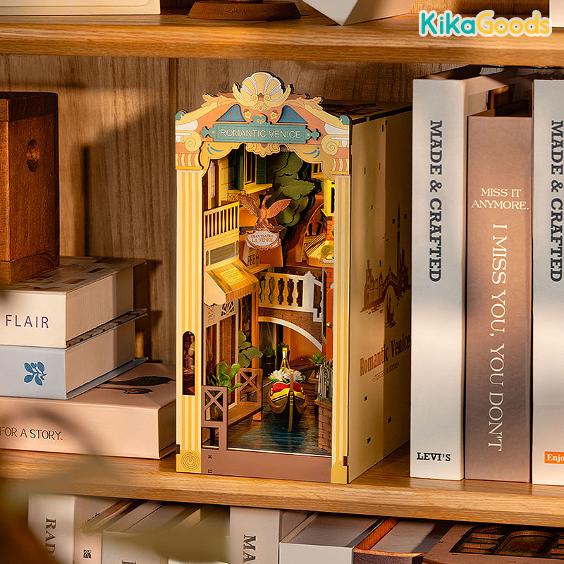 結さまおまとめ【ドイツVeba花瓶 373、インゼル文庫2冊セットと5冊セット】 Rolife Book Nook Shelf Insert - Romantic Venice – KikaGoods Wholesale
