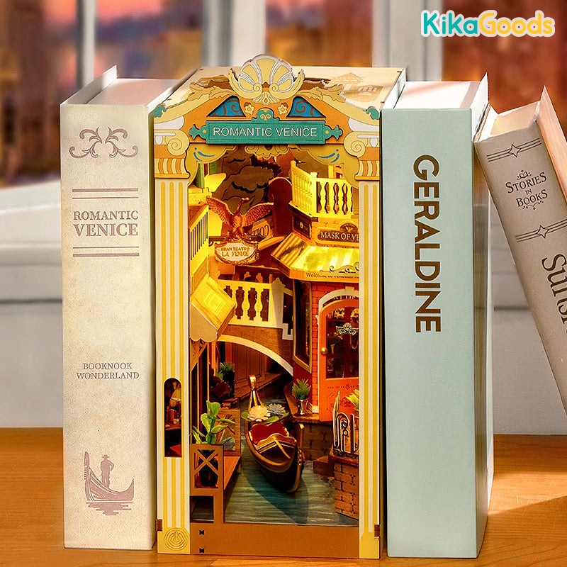 Rolife Book Nook Shelf Insert - Romantic Venice – KikaGoods Wholesale