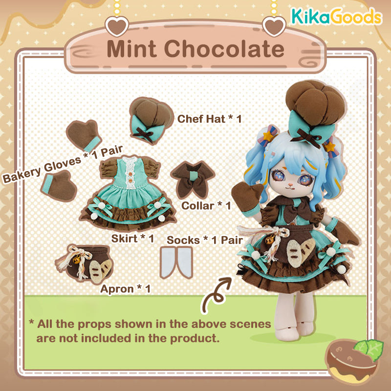 Dessert Series Mint Chocolate 1/12 BJD Clothing Set – KikaGoods