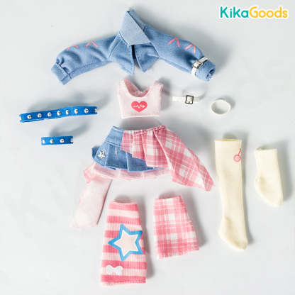 Electronic Pet Game World Series Denim 1/12 BJD Clothing Set