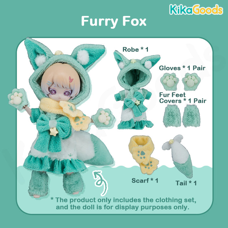 Fairy Tale Town Series Furry Fox 1/12 BJD Clothing Set – KikaGoods