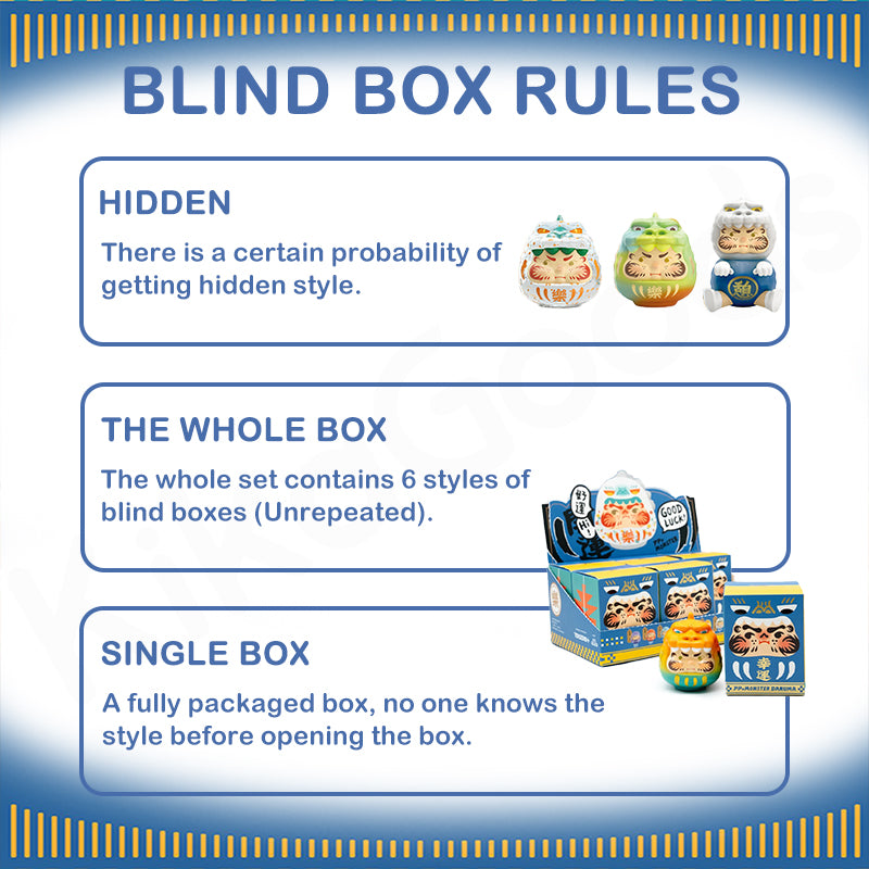 PP X MONSTER Guardian Daruma Series Blind Box – KikaGoods Wholesale