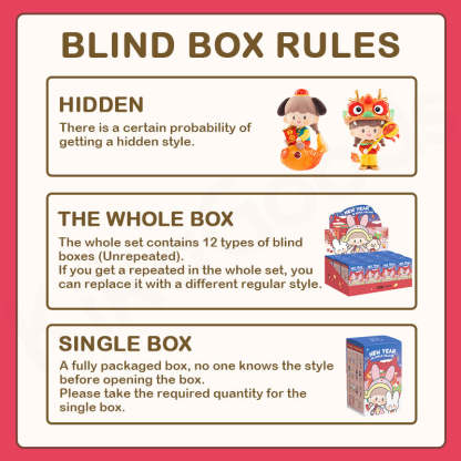 zZoton New Year In Apple Village Series Blind Box