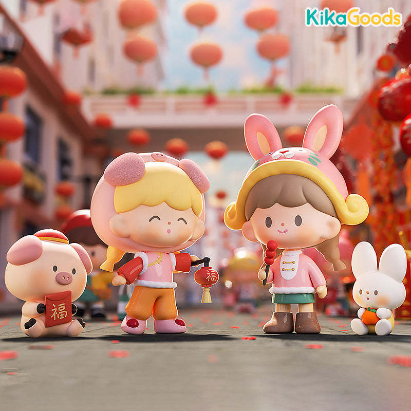 AJI PROJECTとりプルポ鹿の像ウッデンドールズNo.9 アート3点セット zZoton New Year In Apple Village Series Blind Box – KikaGoods