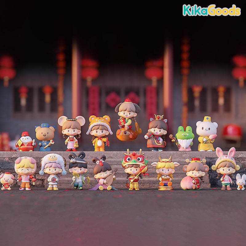 zZoton New Year In Apple Village Series Blind Box