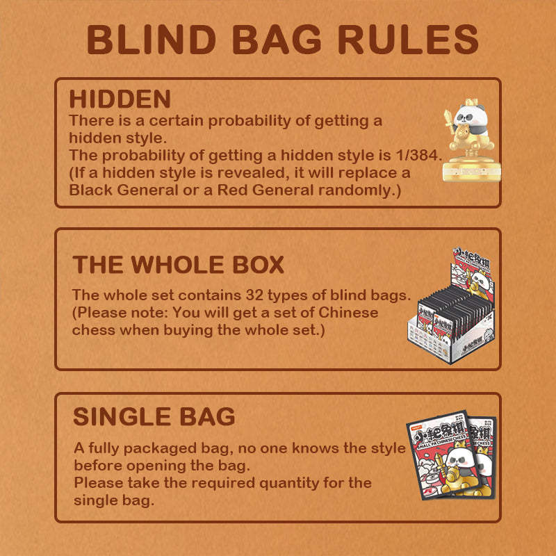 Small PA Chinese Chess Series Bling Bag