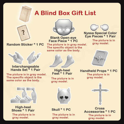 Nyssa Strange Nightmare Series 1/12 Action Figure BJD Blind Box【Shipped in Jun./Jul. 2025】