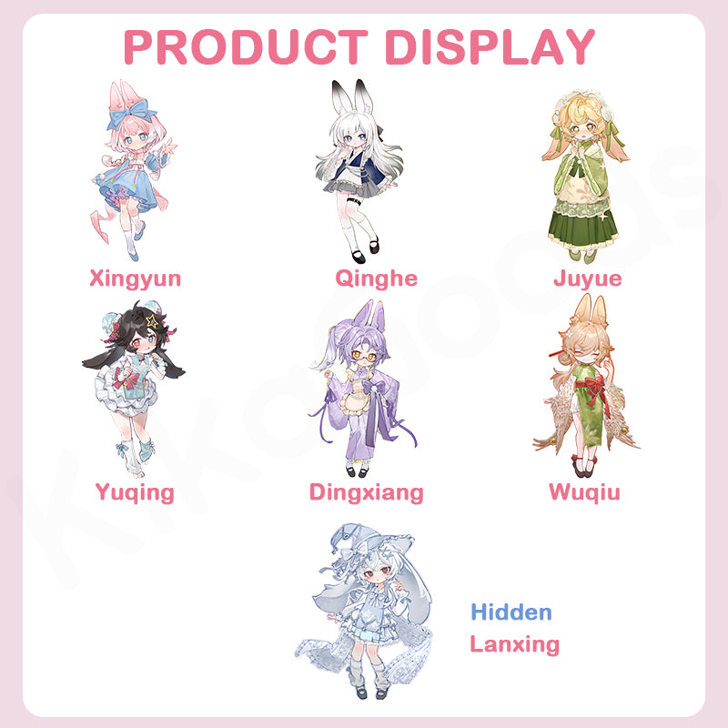 Moon Jumping Time Bunny Series 1/12 Action Figure BJD Blind Box