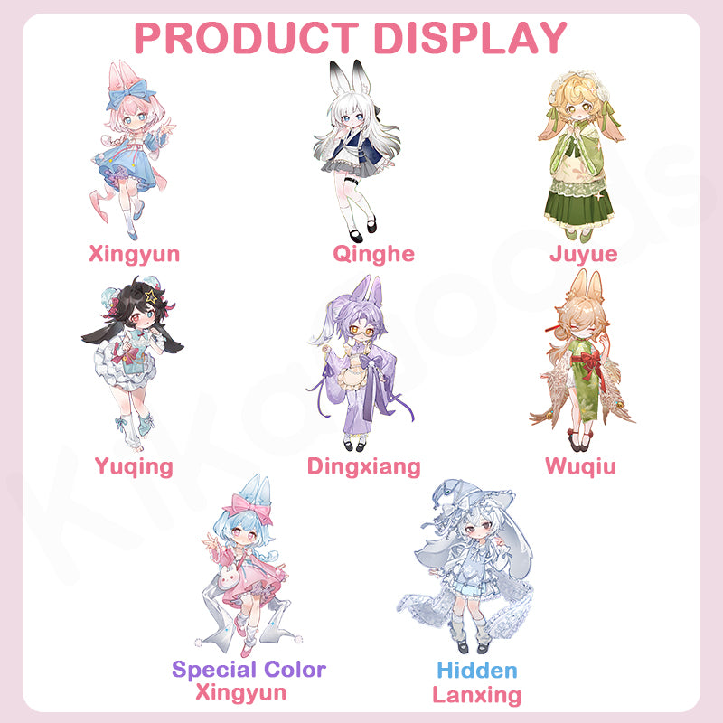 Moon Jumping Time Bunny Series 1/12 Action Figure BJD Blind Box