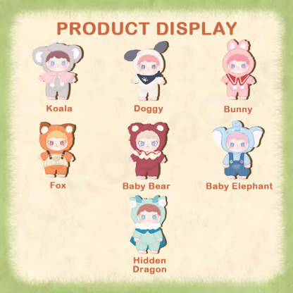 DORA Fuzzy Animal Institute Series Vinyl Plush Blind Box
