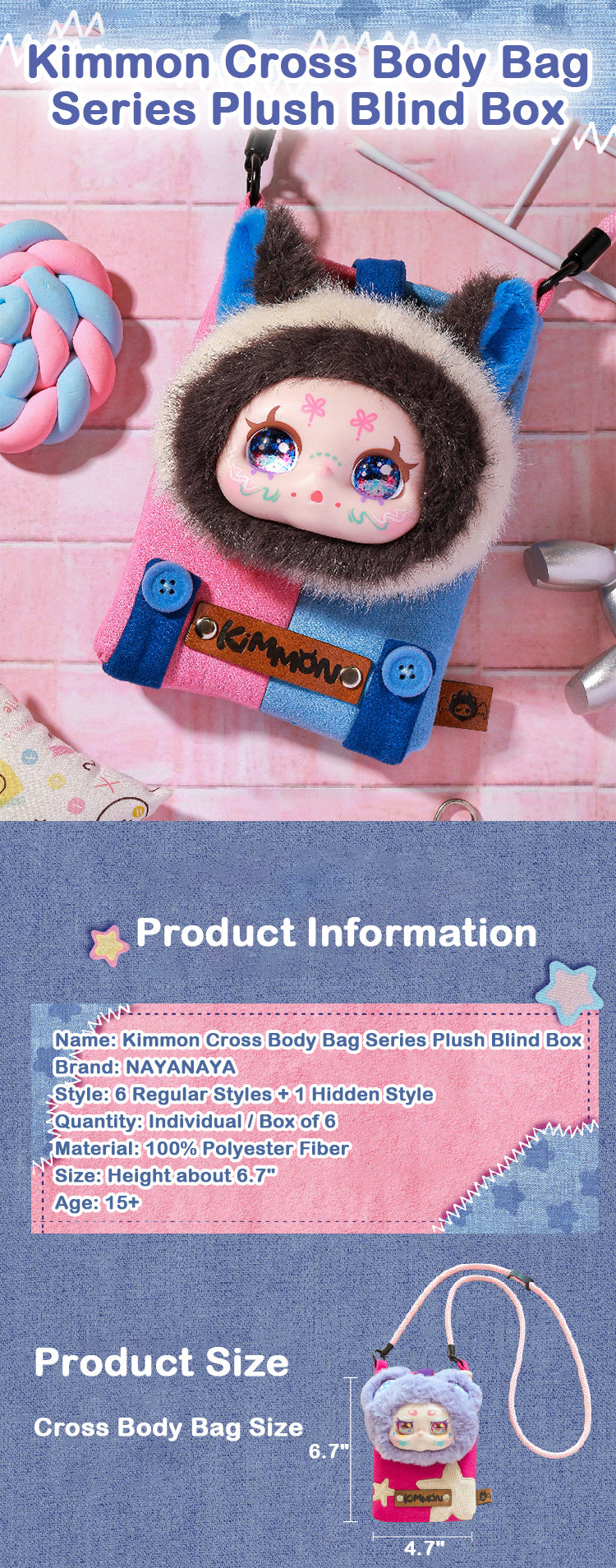 Kimmon Cross Body Bag Series Plush Blind Box – KikaGoods Wholesale