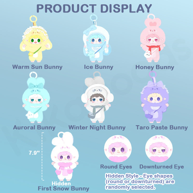 クマずきんちゃんヒヨコ♡雪うさぎ☆雪遊び YOOKI Third Generation Warm Bunny Series Plush Blind Box