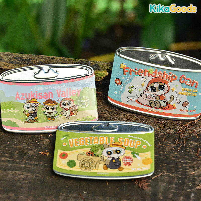 Nobeko Azukisan's Valley Series Canned Cat Badge Blind Box