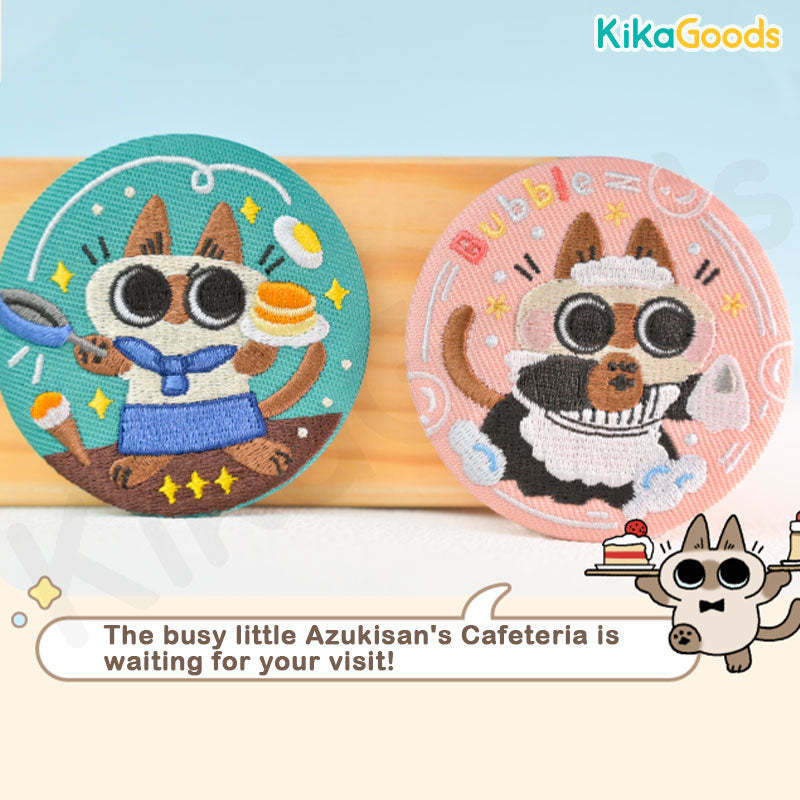 Nobeko Azukisan Cafeteria Ver.2 Embroidered Badge Series Blind Bag