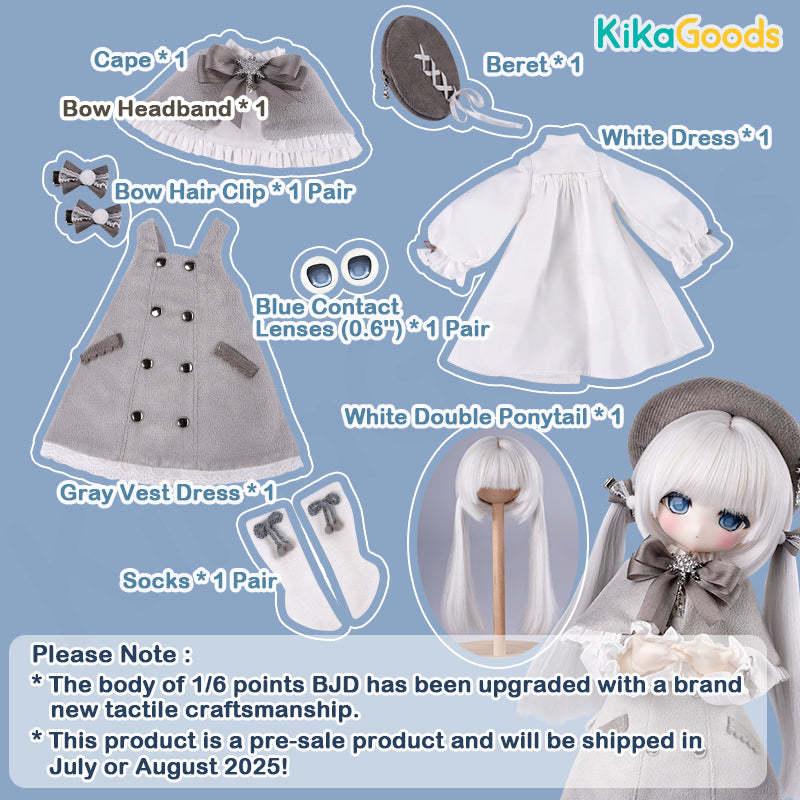 TinyFox Snow Doll 'Flurry' 1/6 Points Angel Body Action Figure