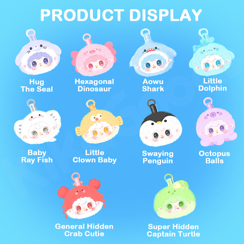 Yooki Ocean Baby Series Plush Blind Box