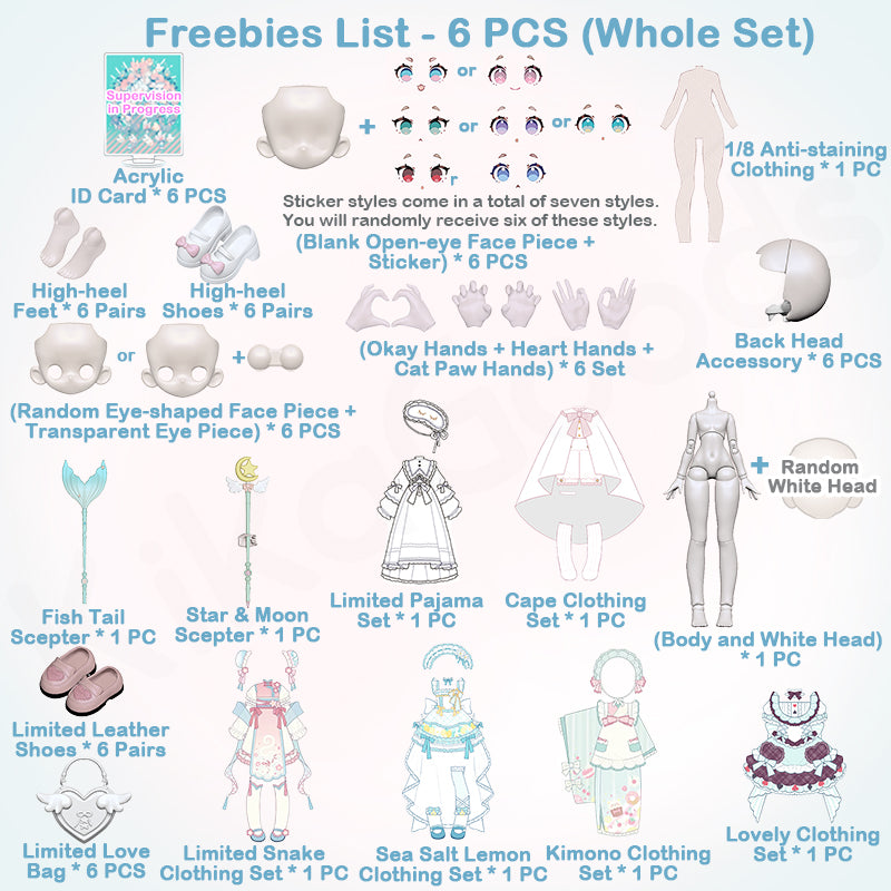 Sugary Girls Series 1/8 Action Figure MJD Blind Box【Shipped in Aug. 2025】