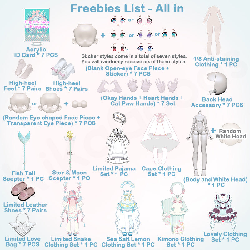 Sugary Girls Series 1/8 Action Figure MJD Blind Box【Shipped in Aug. 2025】