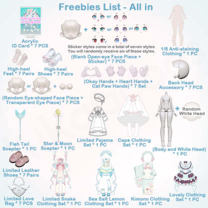 Sugary Girls Series 1/8 Action Figure MJD Blind Box【Shipped in Aug. 2025】