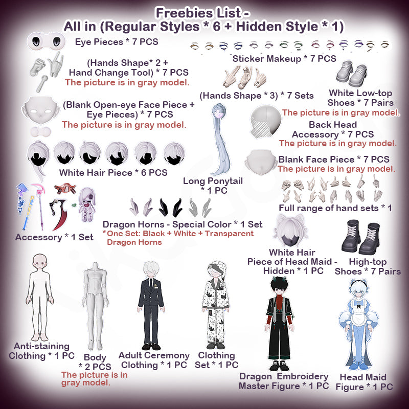 Zack Event Series 1/8 Action Figure BJD Blind Box【Shipped in Jul