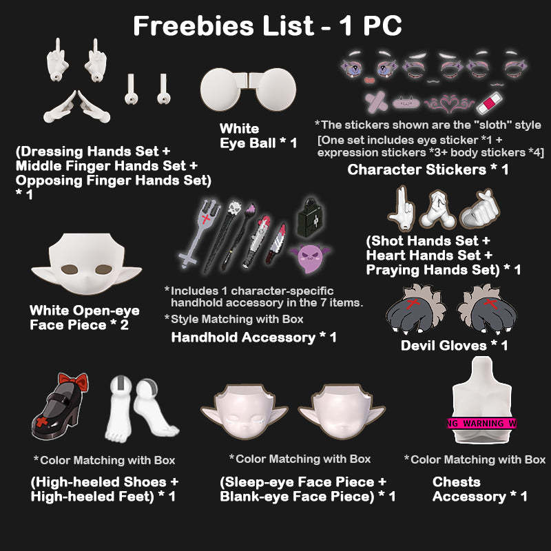 Cooze Devil Horns Series 1/8 Action Figure BJD Blind Box【Shipped in Sept./Oct. 2025】