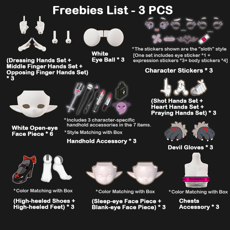 Cooze Devil Horns Series 1/8 Action Figure BJD Blind Box【Shipped in Sept./Oct. 2025】