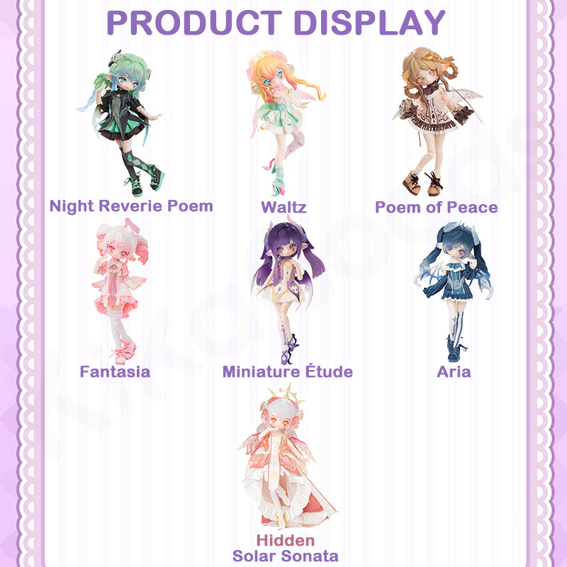 Luluya Symphonic Poem Series 1/8 Action Figure BJD Blind Box【Shipped within 10 Working Days】