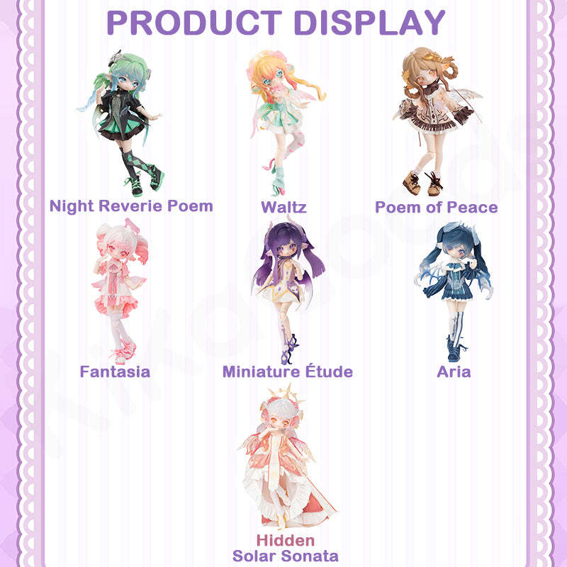 Luluya Symphonic Poem Series 1/8 Action Figure BJD Blind Box【Shipped within 10 Working Days】