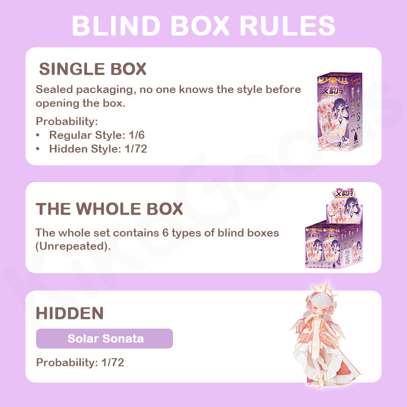 Luluya Symphonic Poem Series 1/8 Action Figure BJD Blind Box【Shipped within 10 Working Days】