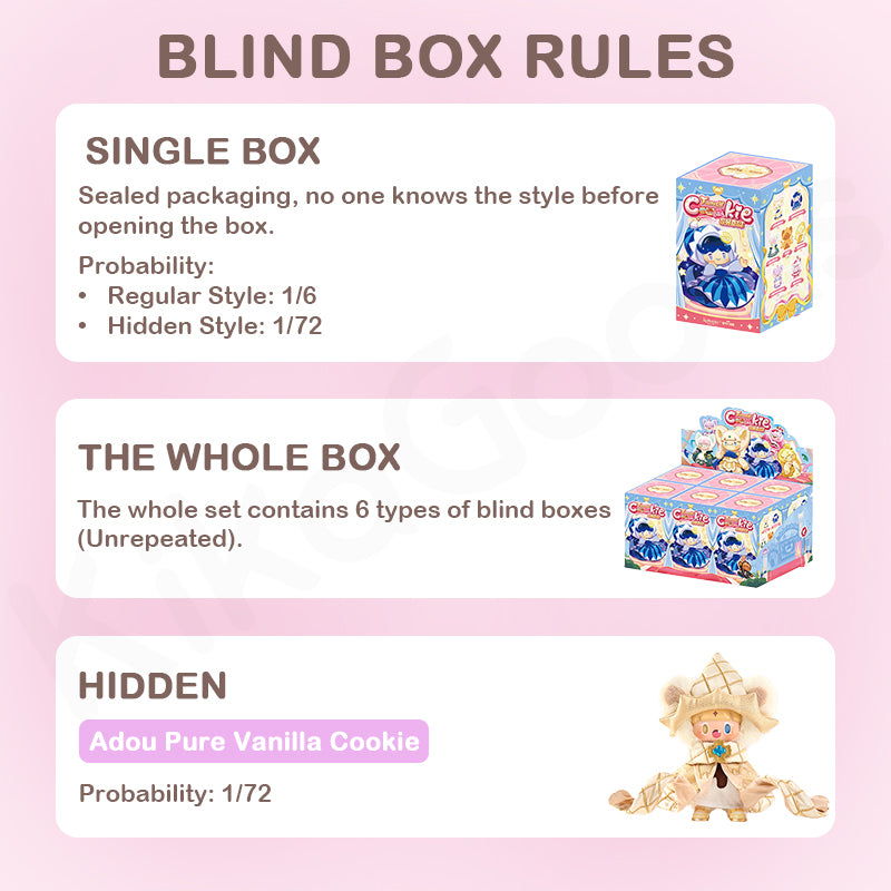 Adou Fancy Cookie Show Series Plush Blind Box【Shipped in Jun./Jul