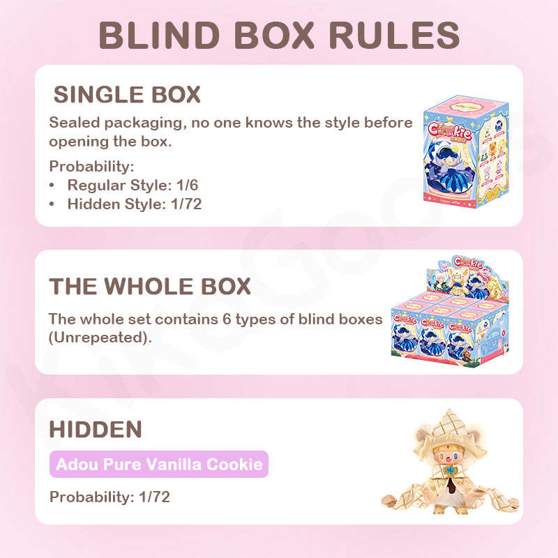 Adou Fancy Cookie Show Series Plush Blind Box【Shipped in Jun./Jul. 2025】