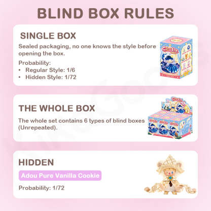 Adou Fancy Cookie Show Series Plush Blind Box【Shipped in Jun./Jul. 2025】