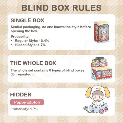 zZoton Happy Childhood Series Plush Blind Box