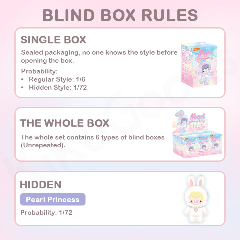 Nanci Shining Bunny Series Plush Blind Box【Shipped in Jun./Jul