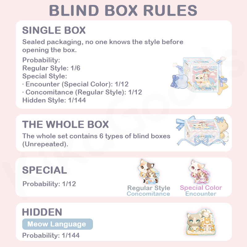 Moni Cat Kitten Keeping You Company Series Blind Box【Shipped in Jun./Jul. 2025】