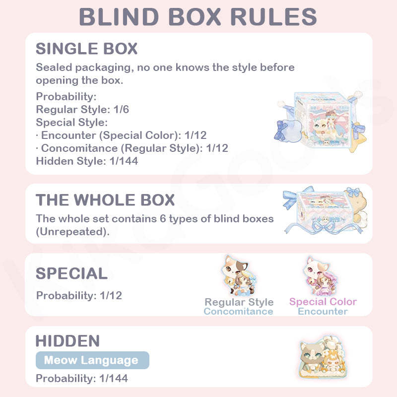 Moni Cat Kitten Keeping You Company Series Blind Box【Shipped in Jun./Jul. 2025】