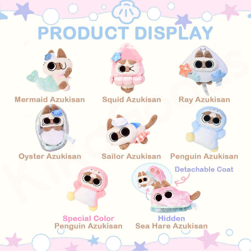 Nobeko Azukisan Oceanic Series Plush Pendant Blind Box