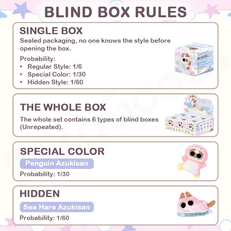 Nobeko Azukisan Oceanic Series Plush Pendant Blind Box