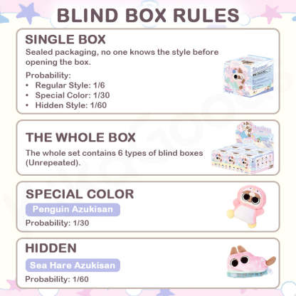 Nobeko Azukisan Oceanic Series Plush Pendant Blind Box