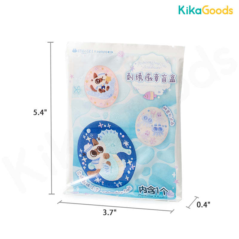 Nobeko Azukisan Oceanic Series Embroidered Badge Blind Bag