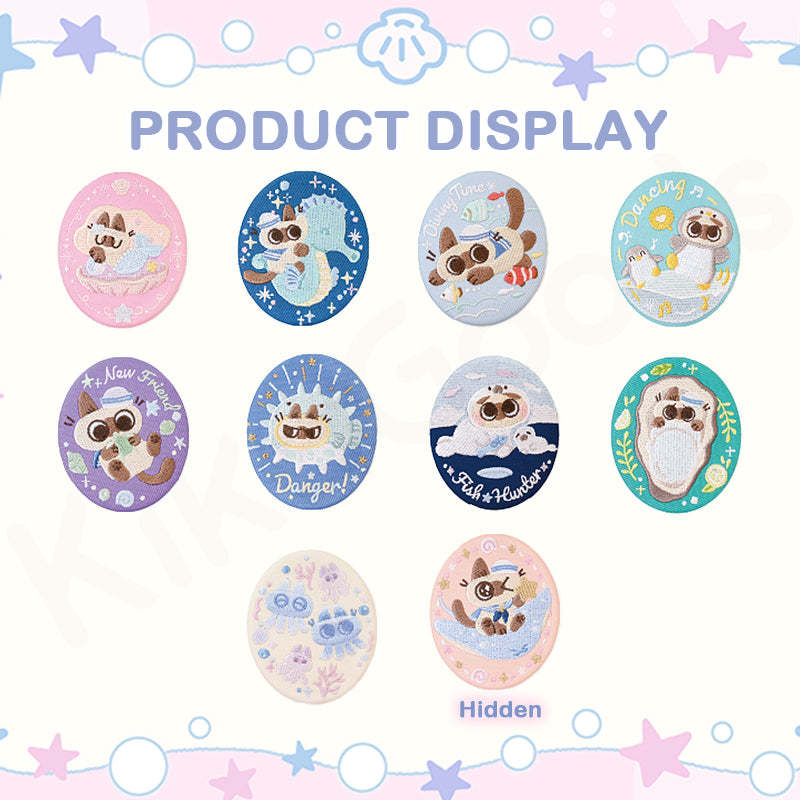 Nobeko Azukisan Oceanic Series Embroidered Badge Blind Bag