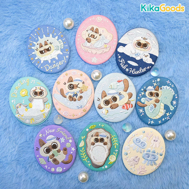 Nobeko Azukisan Oceanic Series Embroidered Badge Blind Bag