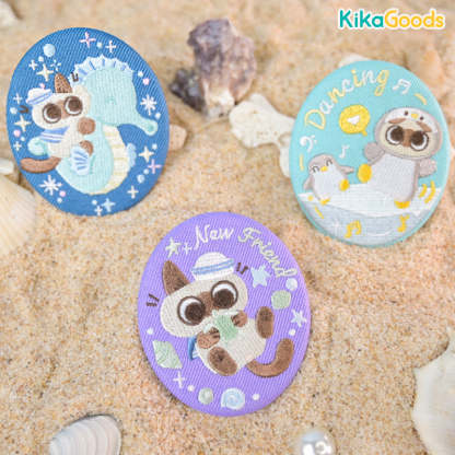 Nobeko Azukisan Oceanic Series Embroidered Badge Blind Bag