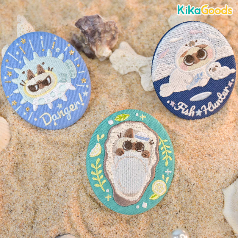 Nobeko Azukisan Oceanic Series Embroidered Badge Blind Bag