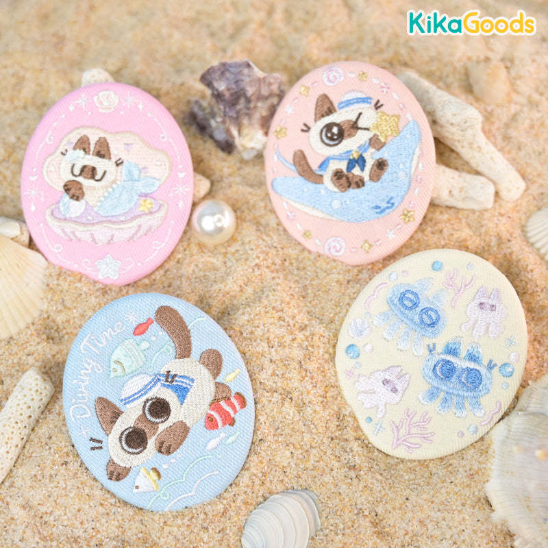 Nobeko Azukisan Oceanic Series Embroidered Badge Blind Bag