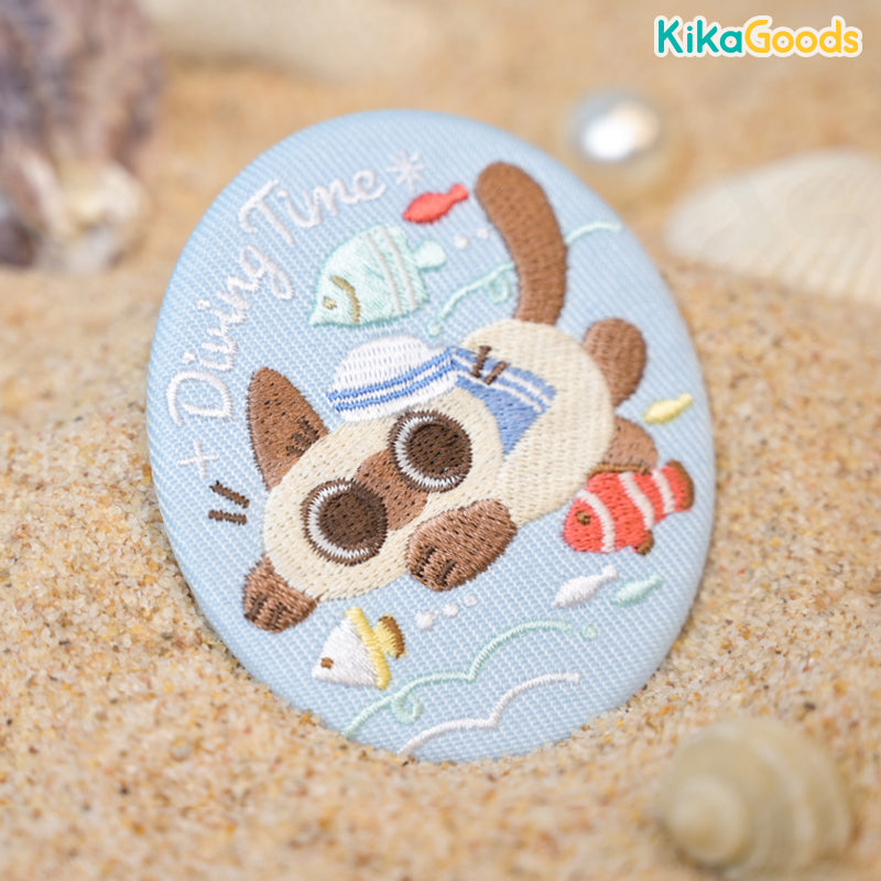 Nobeko Azukisan Oceanic Series Embroidered Badge Blind Bag