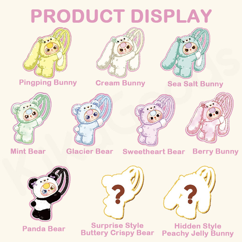 Baby Three Hugging Baby Backpack Plush Blind Box – KikaGoods Wholesale