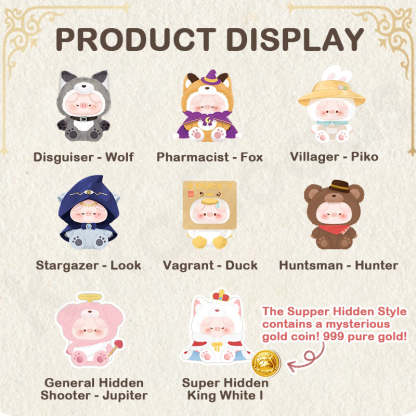 Pikopig Mysterious Preview Letter Series Vinyl Plush Blind Box